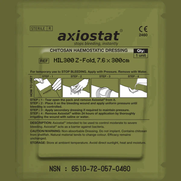 Axiostat Z-Fold Hemostatic Gauze – 100% Chitosan-Based Bleeding Control Solution - Image 3