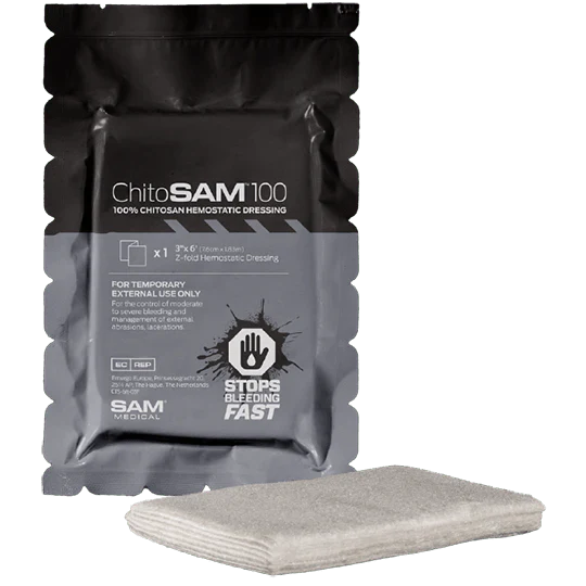 CHITOSAM 100 3'x6' Z-Fold Hemostatic Gauze