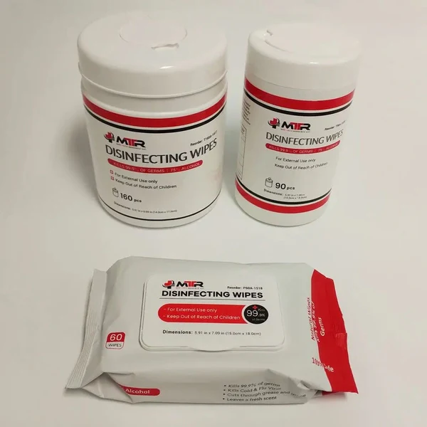 Disinfectant Wipes - 75% Alcohol - In Stock