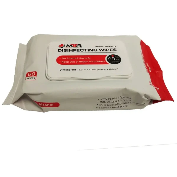 Disinfectant Wipes - 75% Alcohol - In Stock - Image 2