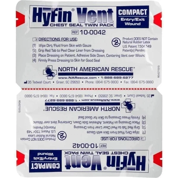 HyFin Vent Compact Chest Seal - Twin Pack - Image 2