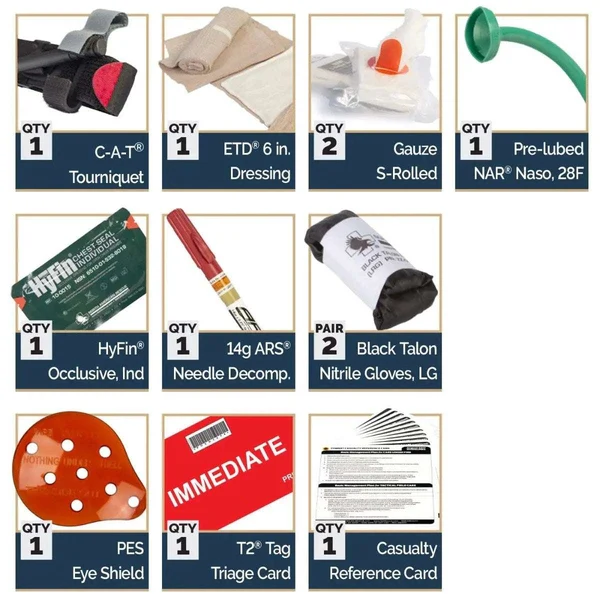 Individual Leg Rig Kit - Combat Casualty Response Kit (CCRK) - Image 2