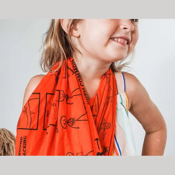 Warrior Kid Medic Multi‑Tool Bandana – All‑in‑One Trauma Tool Fabric - Image 2