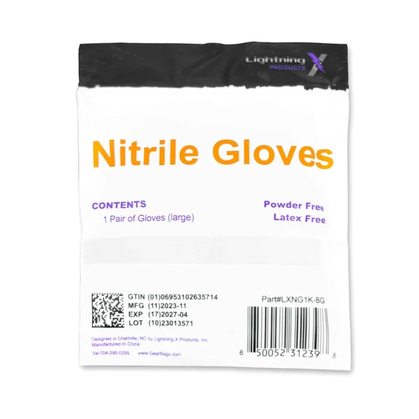 Nitrile Exam Gloves | Individually Wrapped | Single Pair