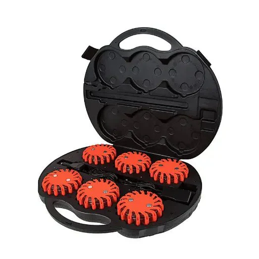 Rechargeable LED Safety & Emergency Flares - 6pk
