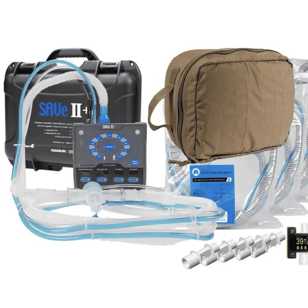 SAVe II+™ Ventilator Kit w/ EMMA® Capnograph Helicopter Starter Set